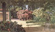 Frederic Bazille The Terrace at Meric oil on canvas